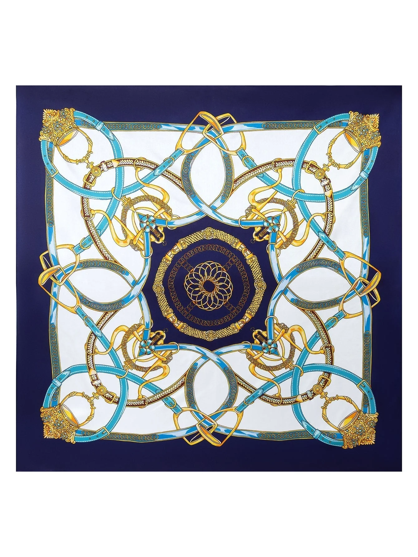 Foulard Châle Carré 100% Soie de Mûrier Imprimé 88*88cm - Image 7