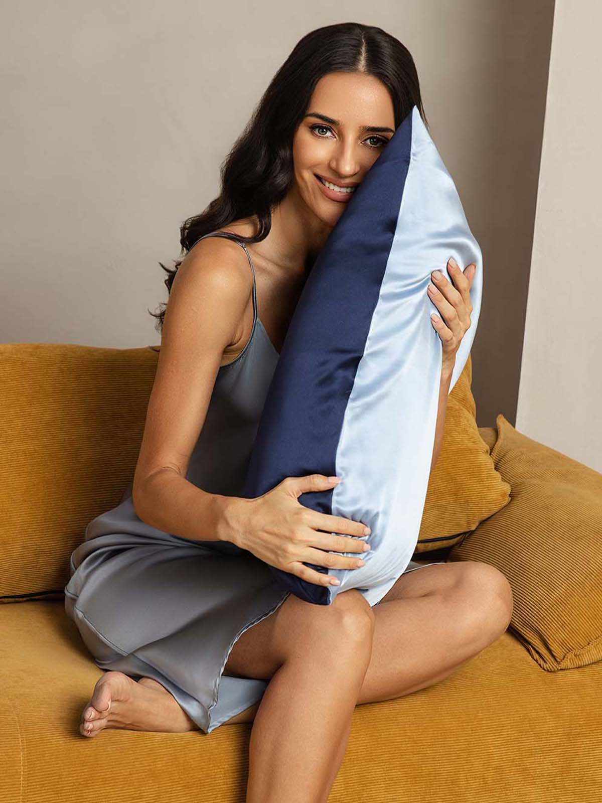 Taie d’Oreiller Simple Enveloppée En Soie 19Momme - Image 136