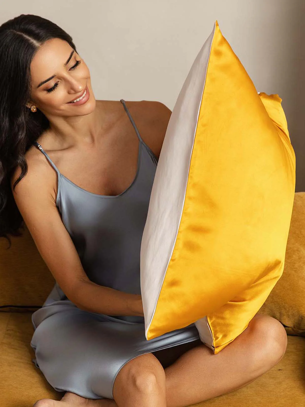 Taie d’Oreiller Simple Enveloppée En Soie 19Momme - Image 155