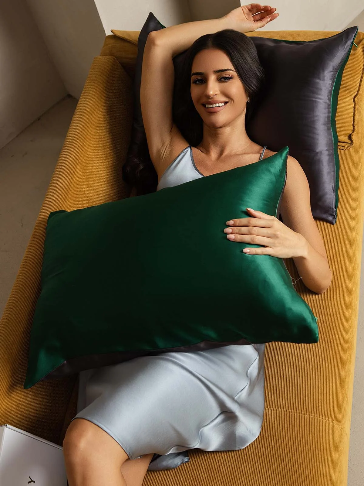 Taie d’Oreiller Simple Enveloppée En Soie 19Momme - Image 141