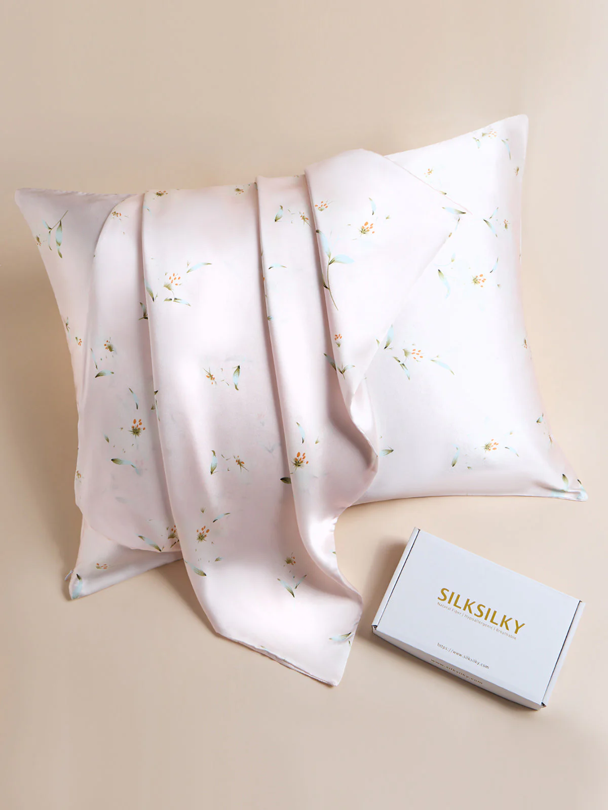 Taie d’Oreiller Simple Enveloppée En Soie 19Momme - Image 117