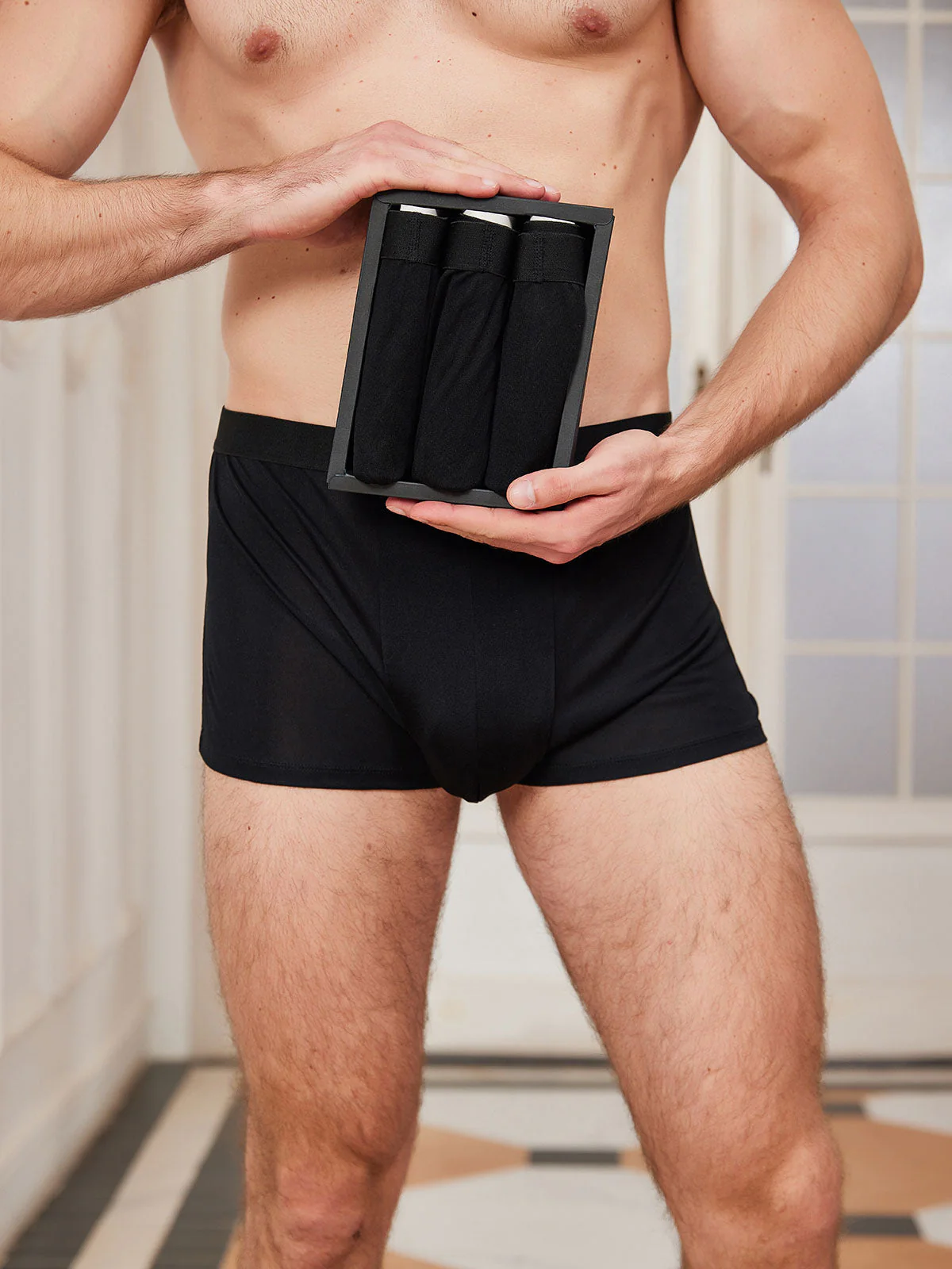 Lot de 3 Boxers Homme en Soie Pure - Image 8