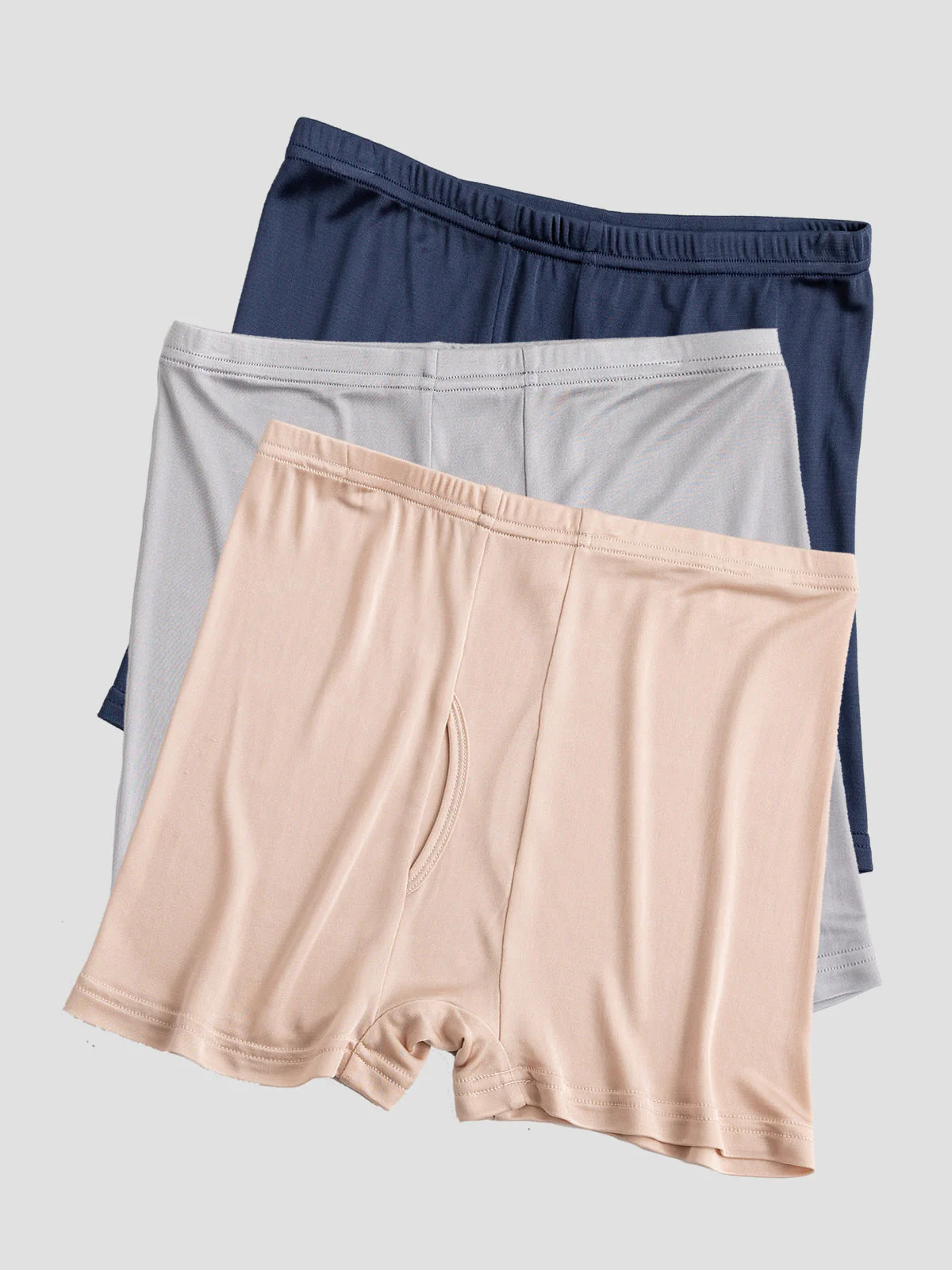 3 Boxers Homme en Soie Pure avec Devant Ouvert - Image 20