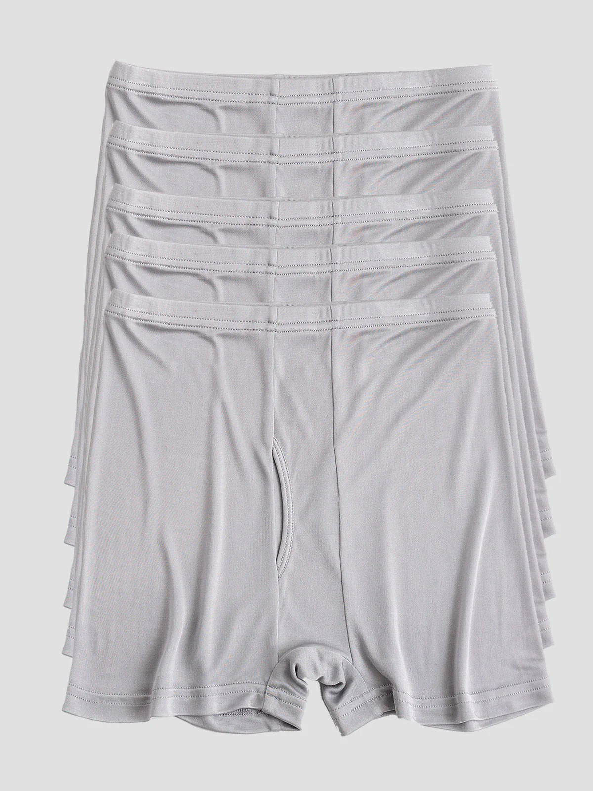 5 Boxers Homme en Soie Pure avec Ouverture à Braguette - Image 16