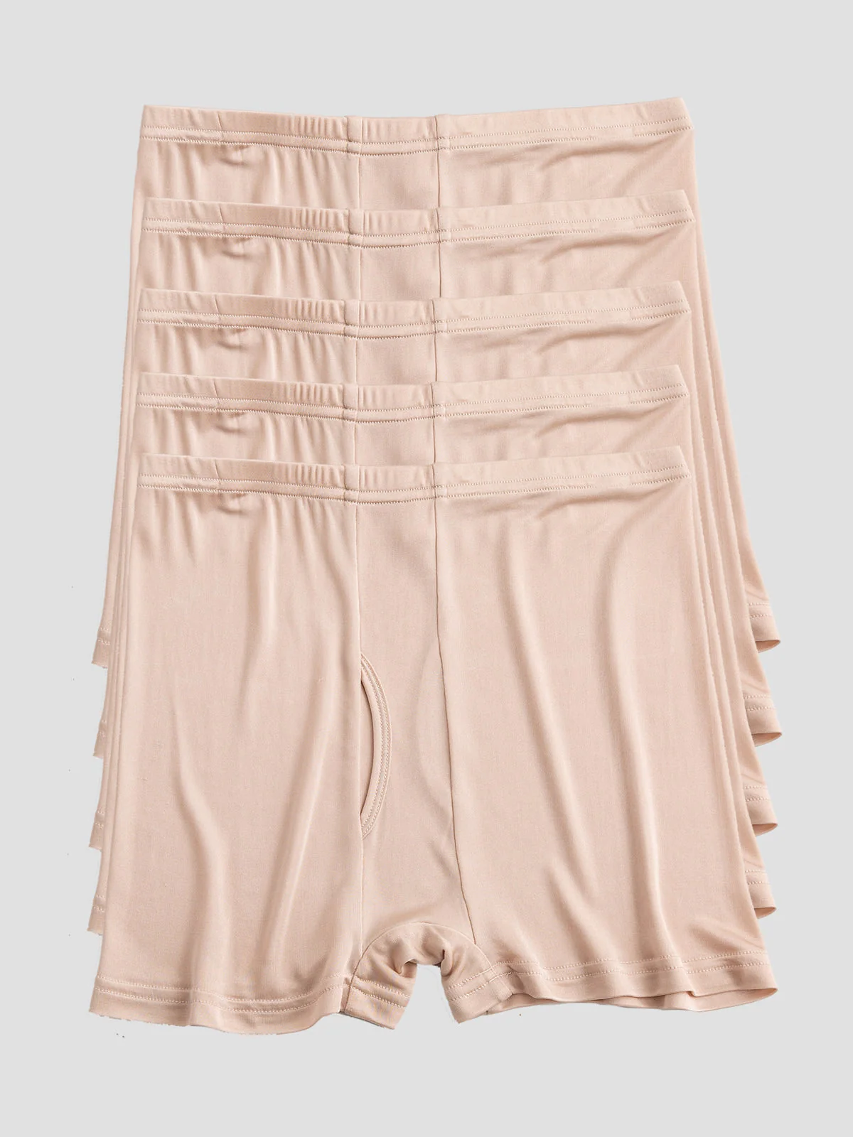 5 Boxers Homme en Soie Pure avec Ouverture à Braguette - Image 8