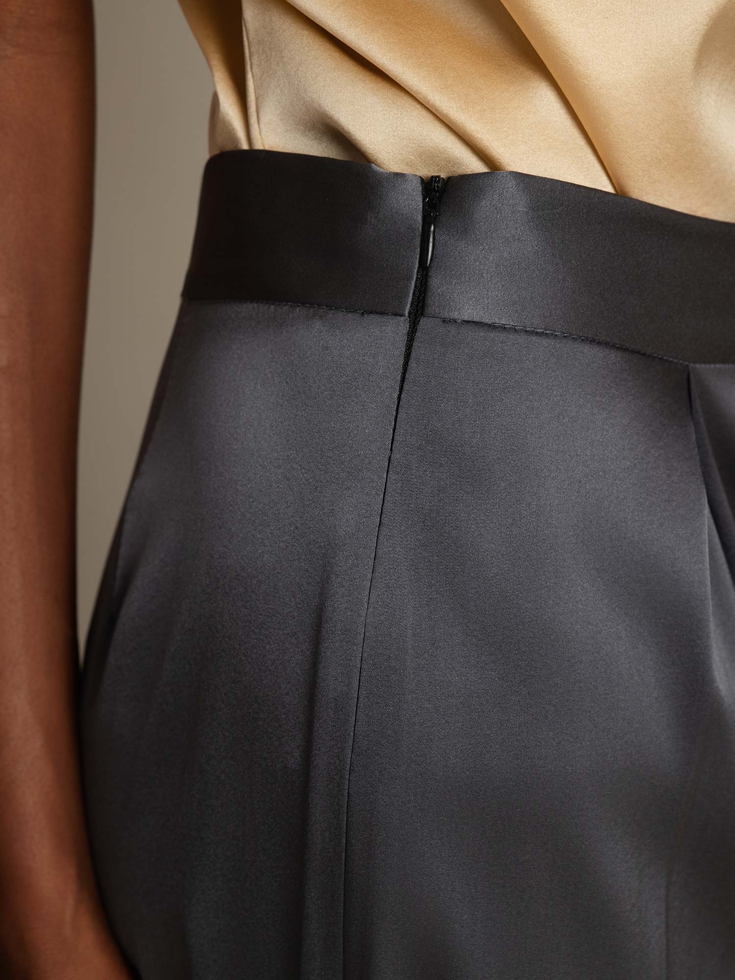 19Momme Pantalons en Soie à Jambes Larges Décontractés - Image 13