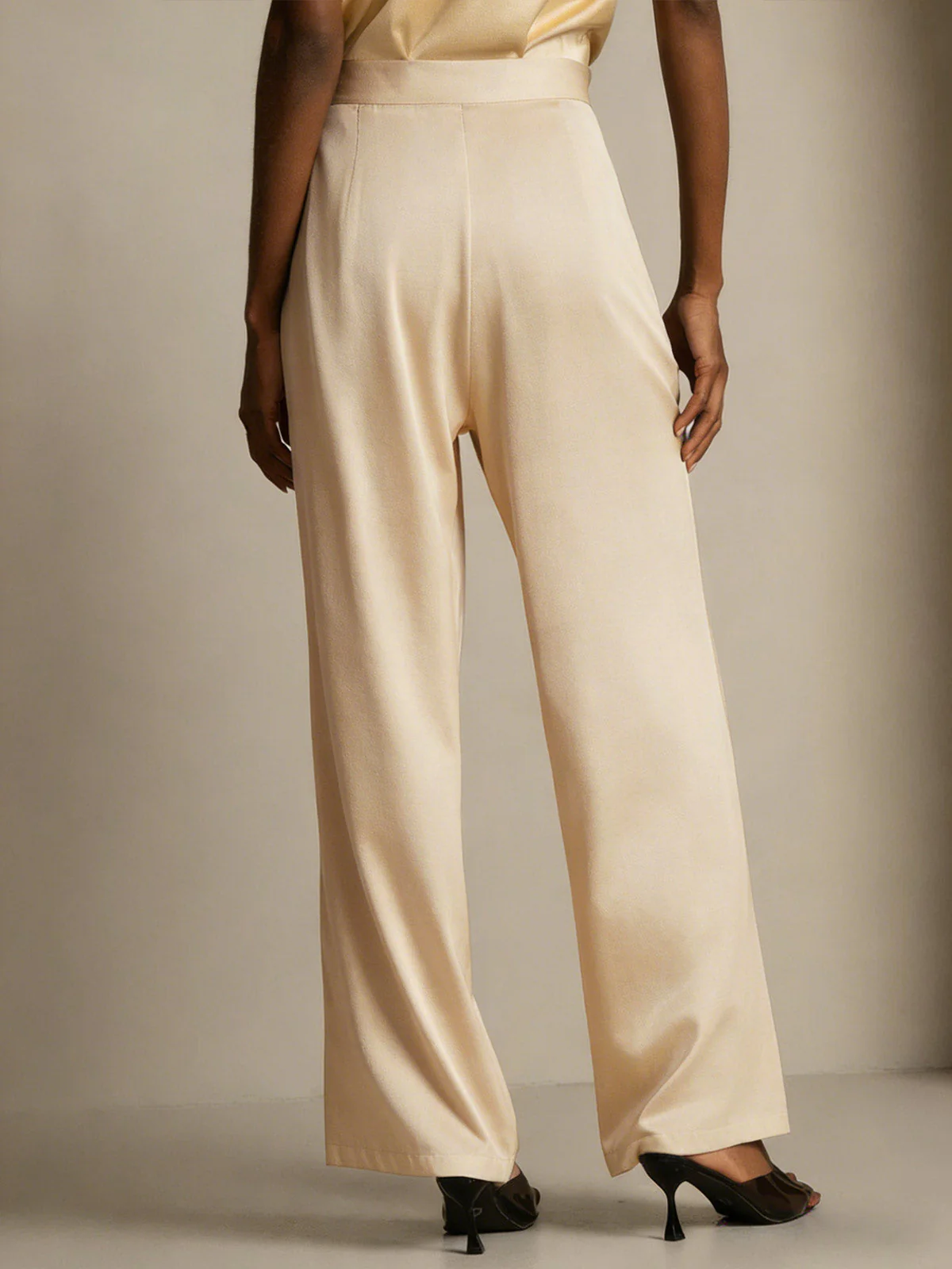 19Momme Pantalons en Soie à Jambes Larges Décontractés - Image 32