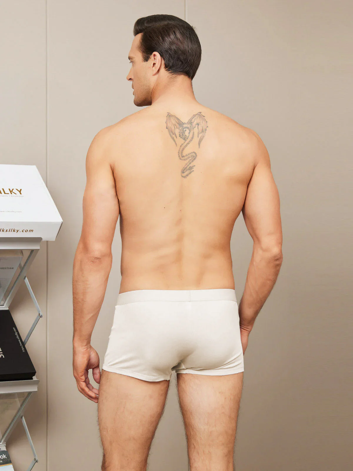 Boxers Homme En Soie Pure - Image 20
