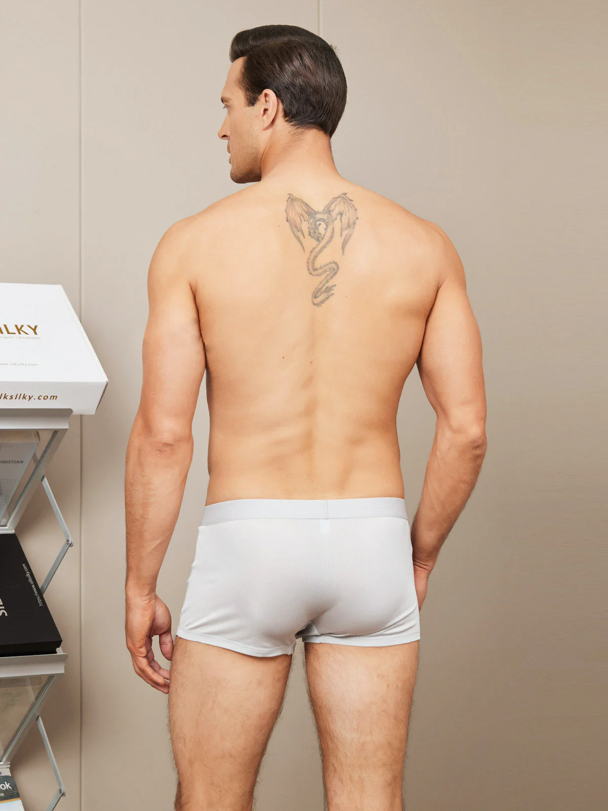 Boxers Homme En Soie Pure - Image 25