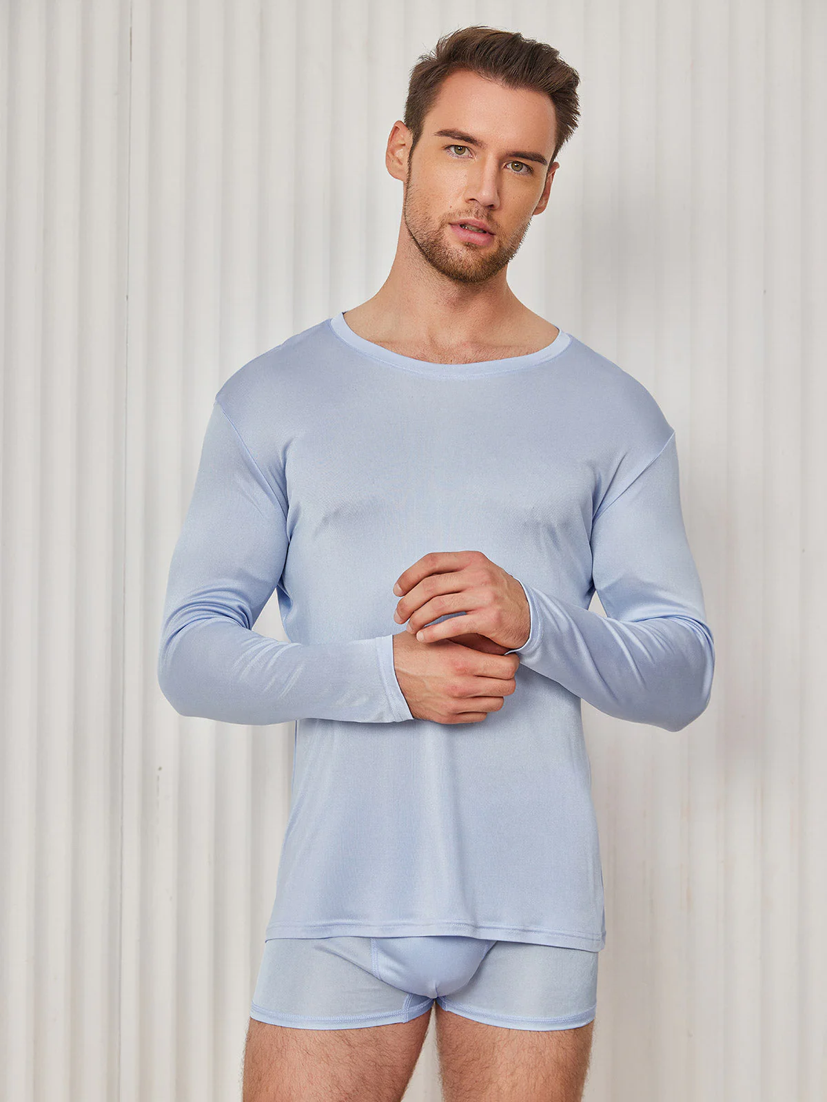T-shirt En Jersey De Soie Pour Homme Tendance - Image 25