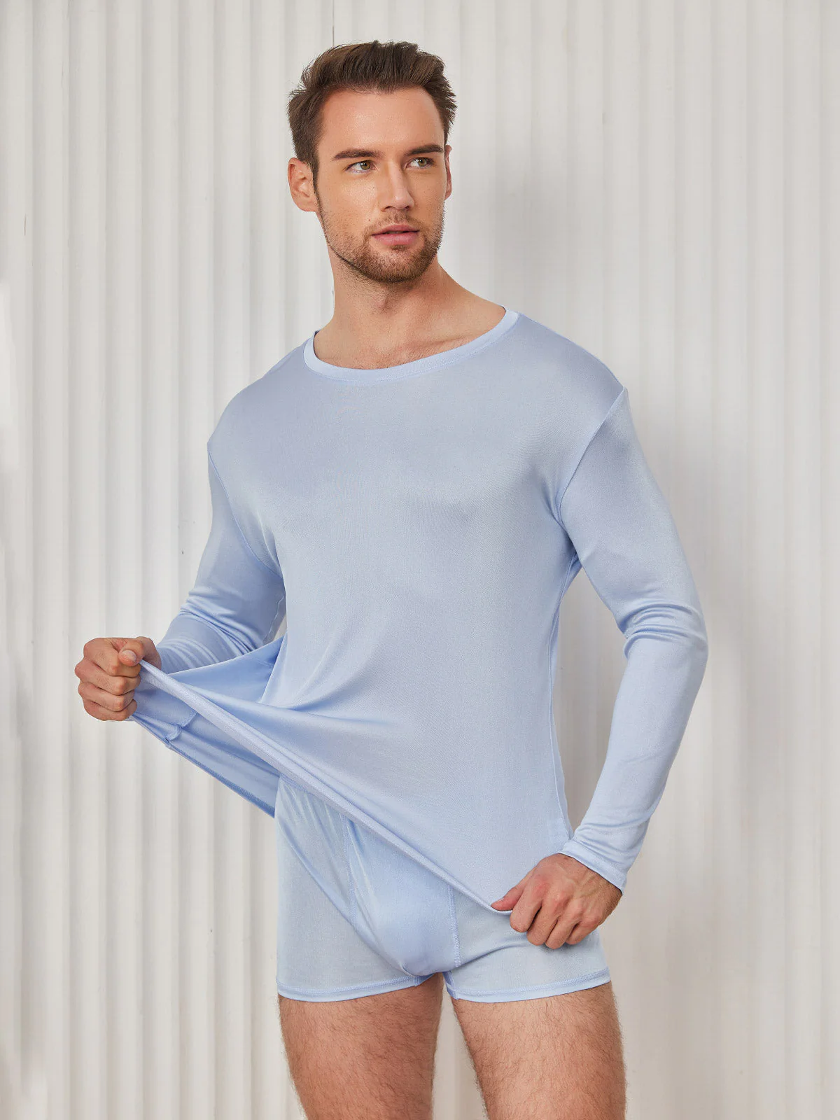 T-shirt En Jersey De Soie Pour Homme Tendance - Image 26