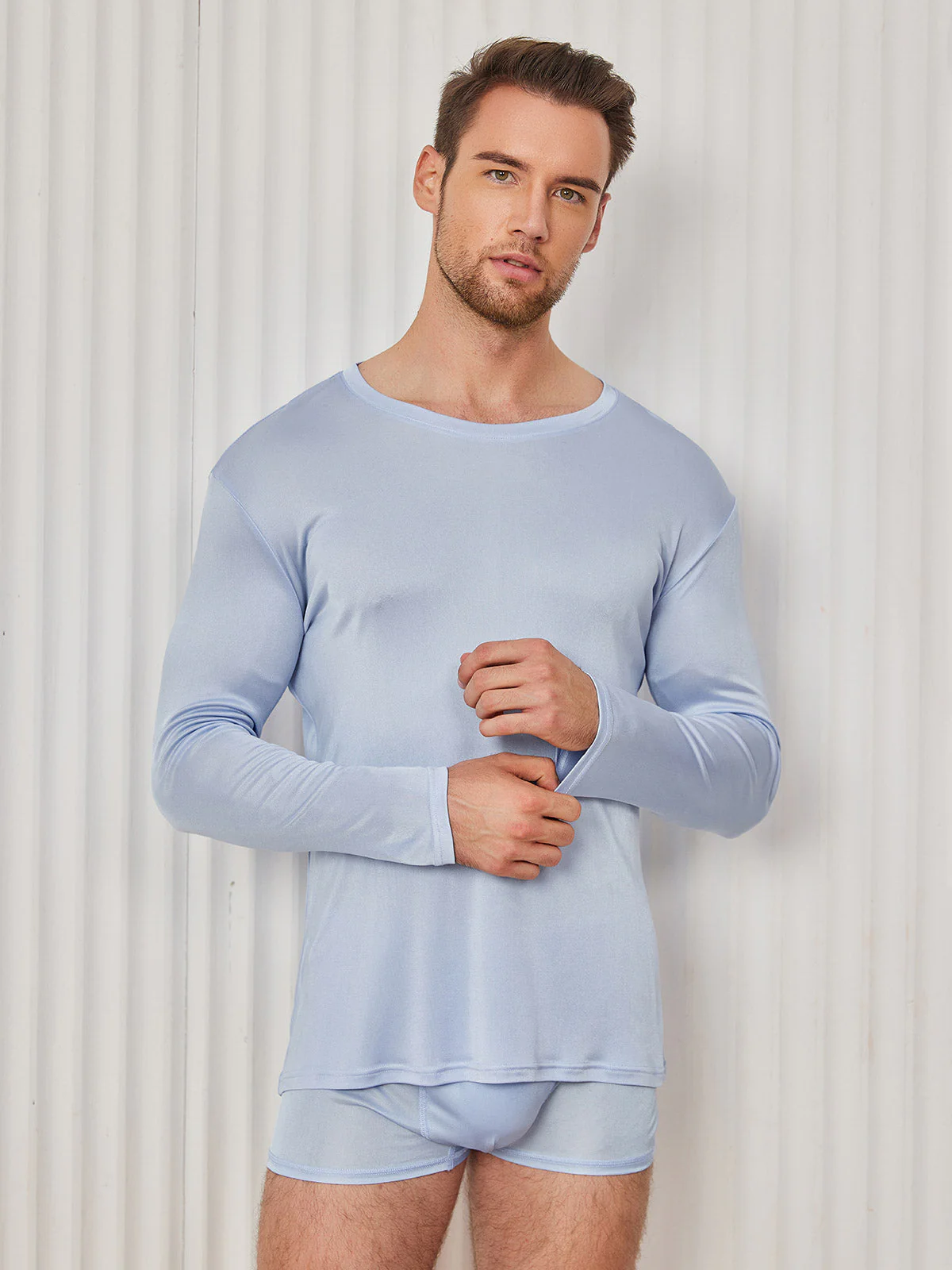T-shirt En Jersey De Soie Pour Homme Tendance - Image 27