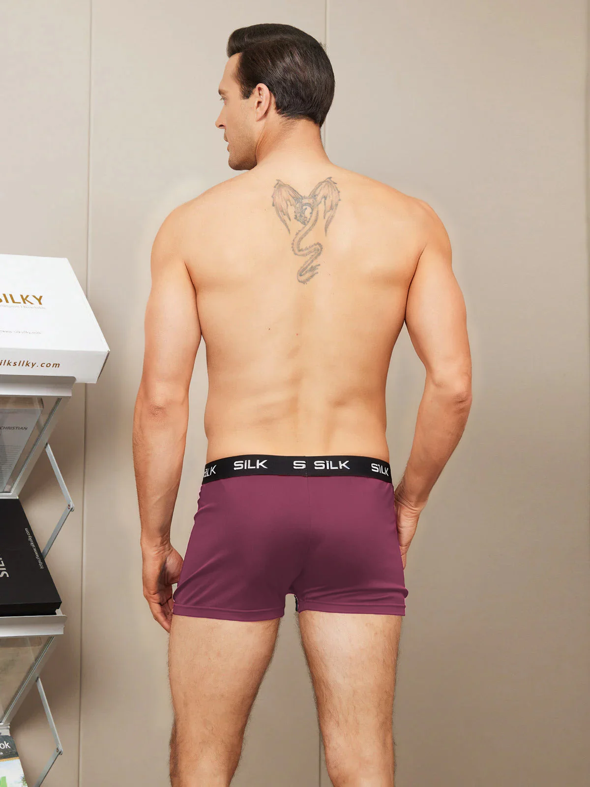 Boxers Homme Ultra Doux Confortables En Soie Pure - Image 14