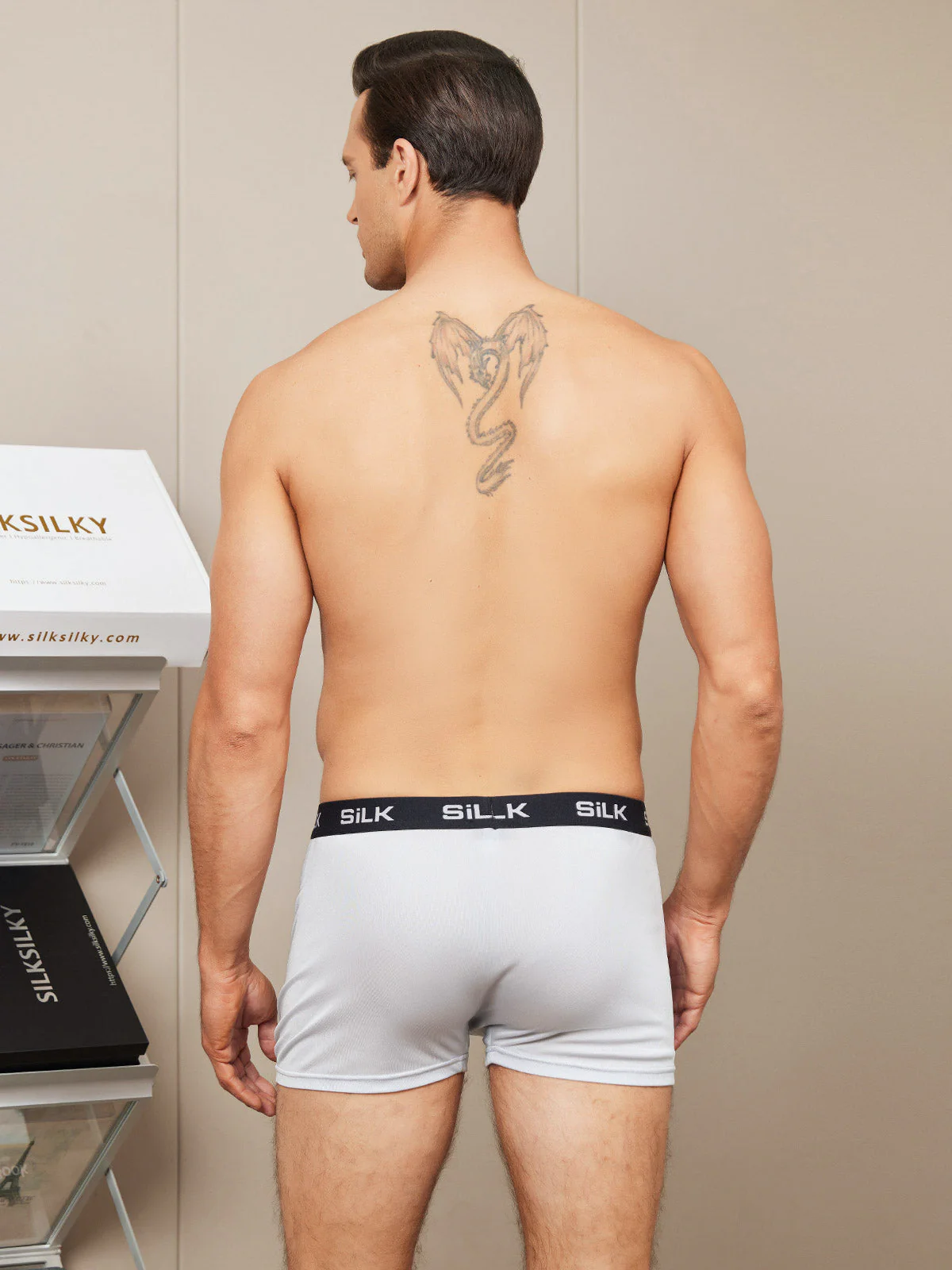 Boxers Homme Ultra Doux Confortables En Soie Pure - Image 19