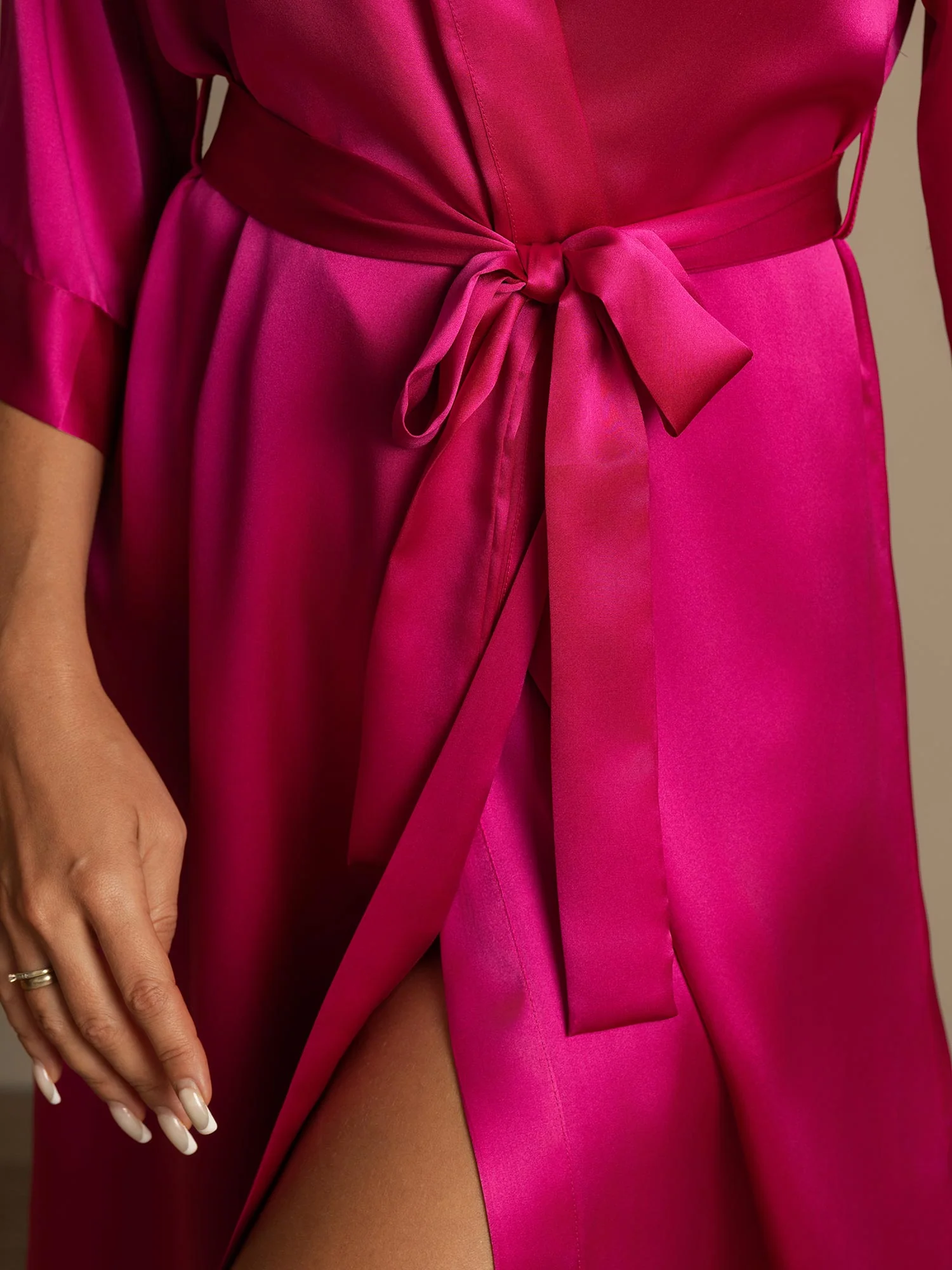 Kimono En Pure Soie Pour Femme À Manches 3/4 - Image 38