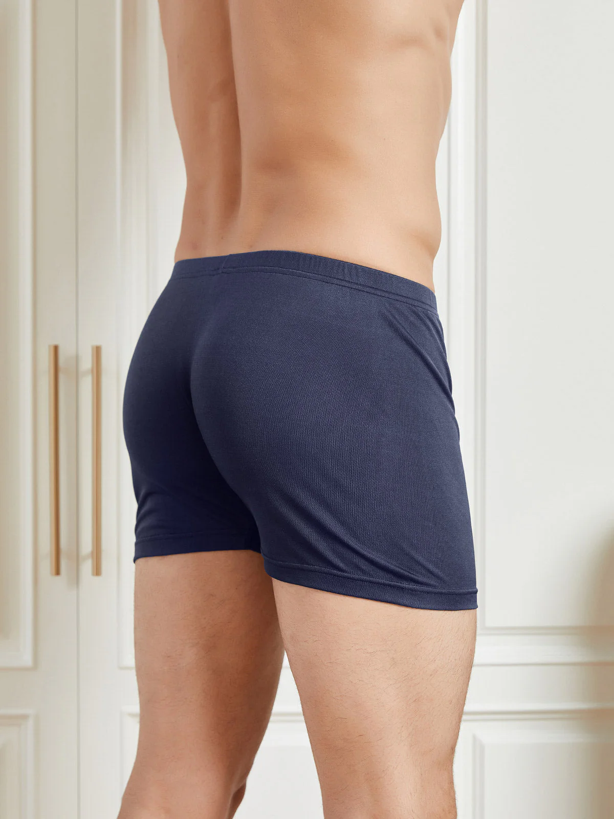 Sous-Vêtements Homme En Soie Pure Avec Ouverture Devant - Image 5