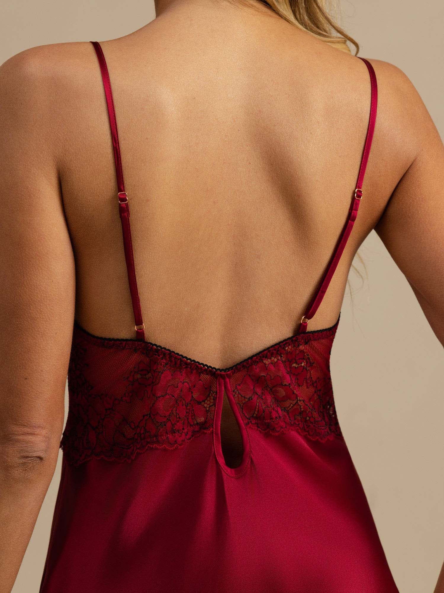 Robe de Nuit Sexy en Dentelle de Soie Pure - Image 29