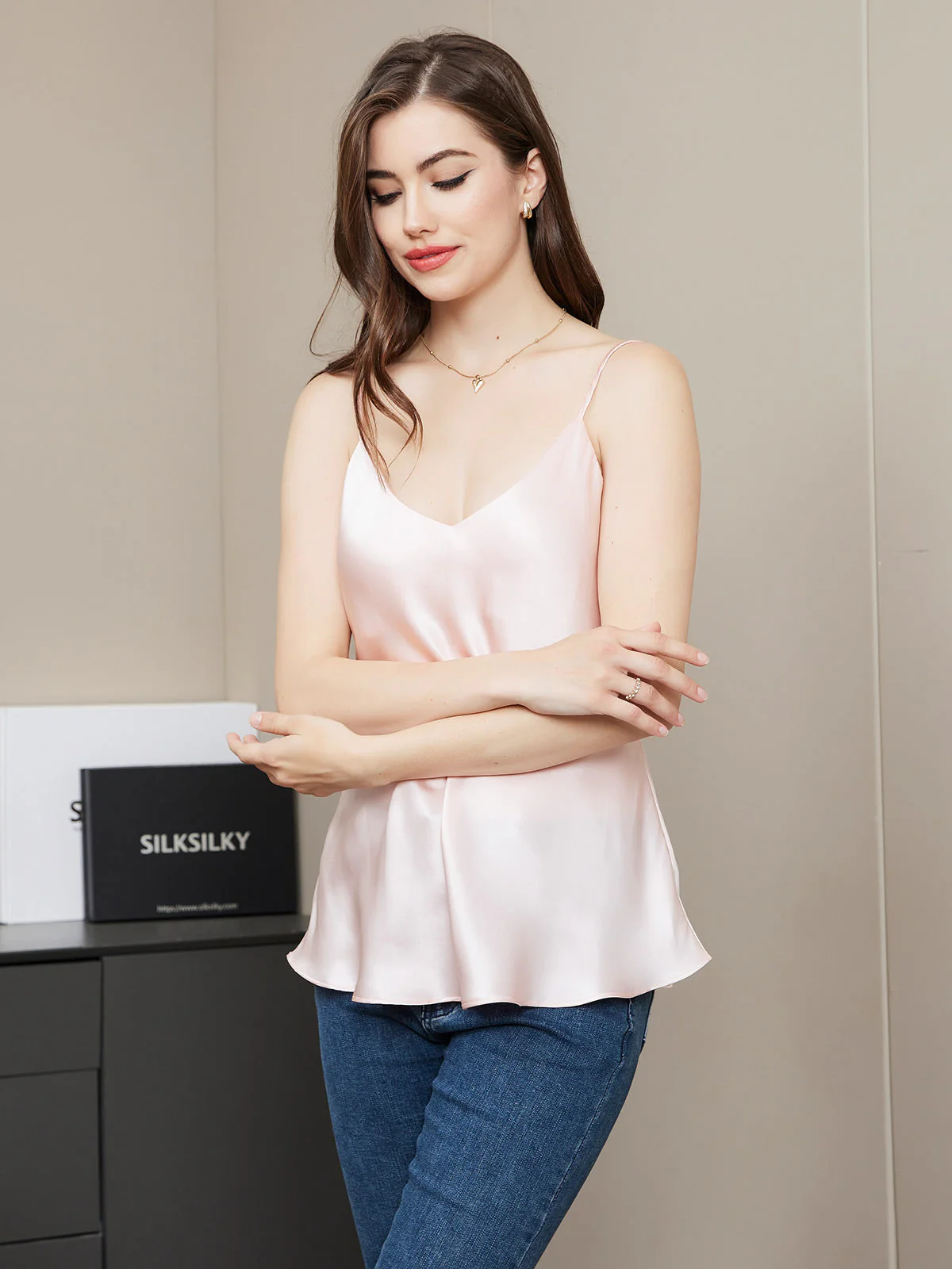 Débardeur Camisoles Pure Soie Fines Brides - Image 26