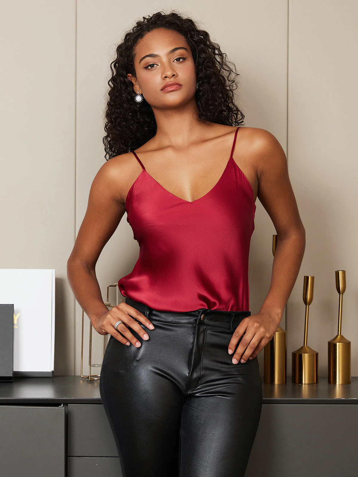 Débardeur Camisoles Pure Soie Fines Brides - Image 64