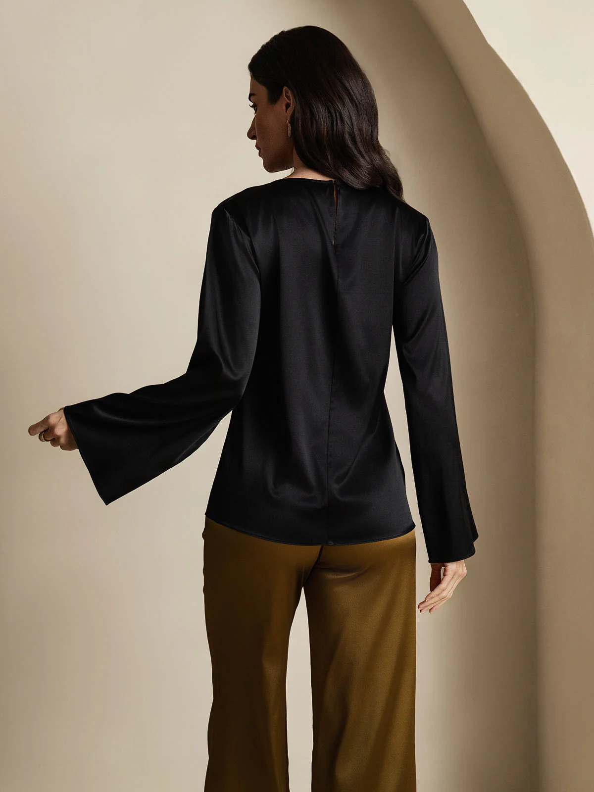 19Momme Soie Relax Longues Manches Blouse - Image 17