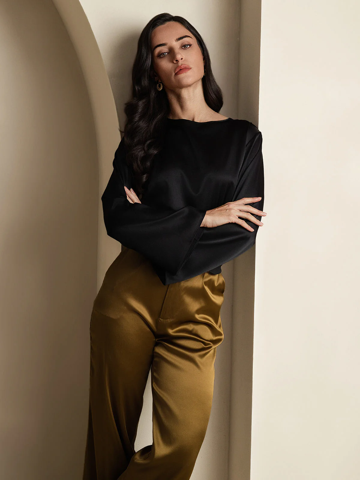 19Momme Soie Relax Longues Manches Blouse - Image 20