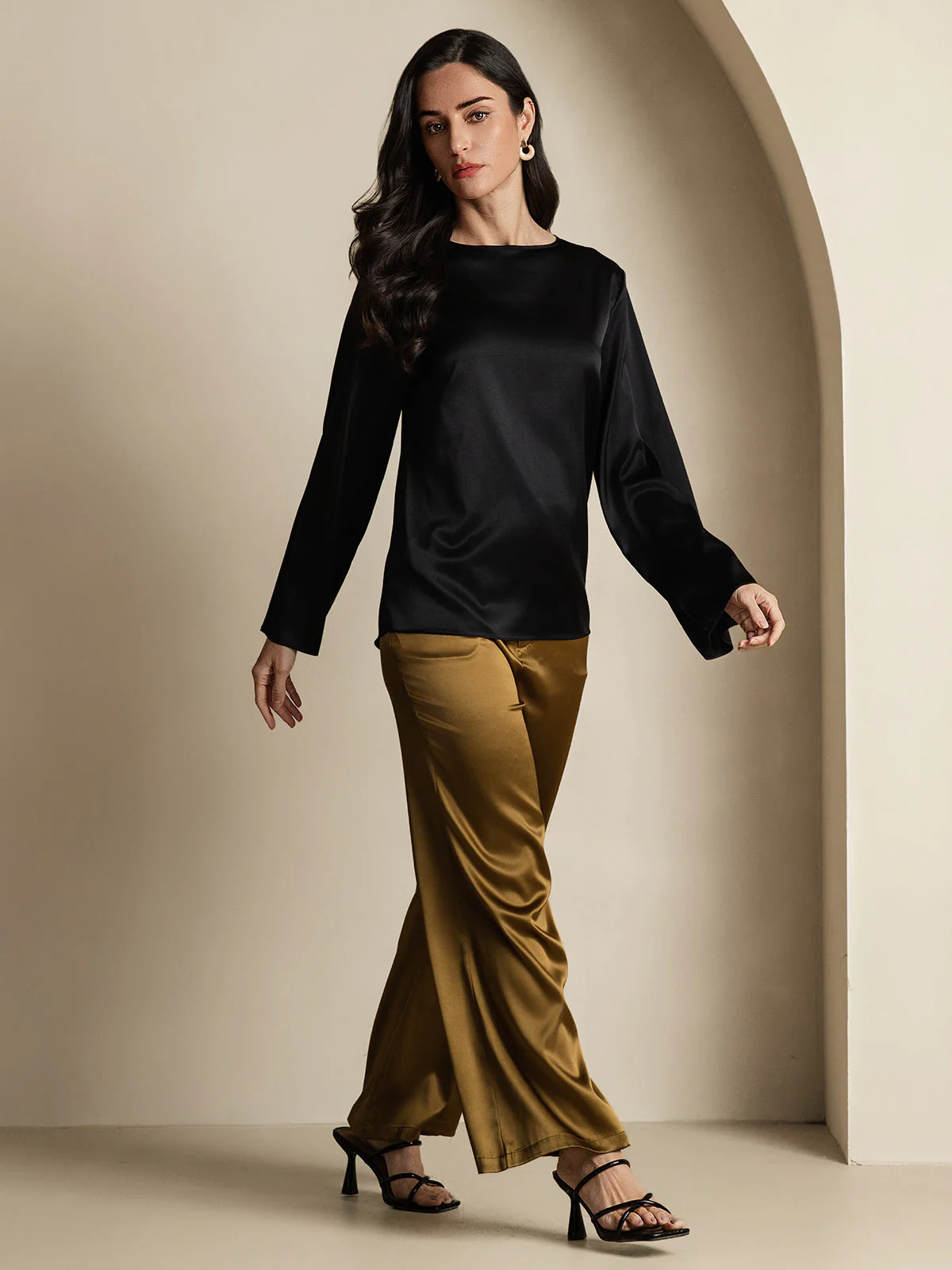 19Momme Soie Relax Longues Manches Blouse - Image 23