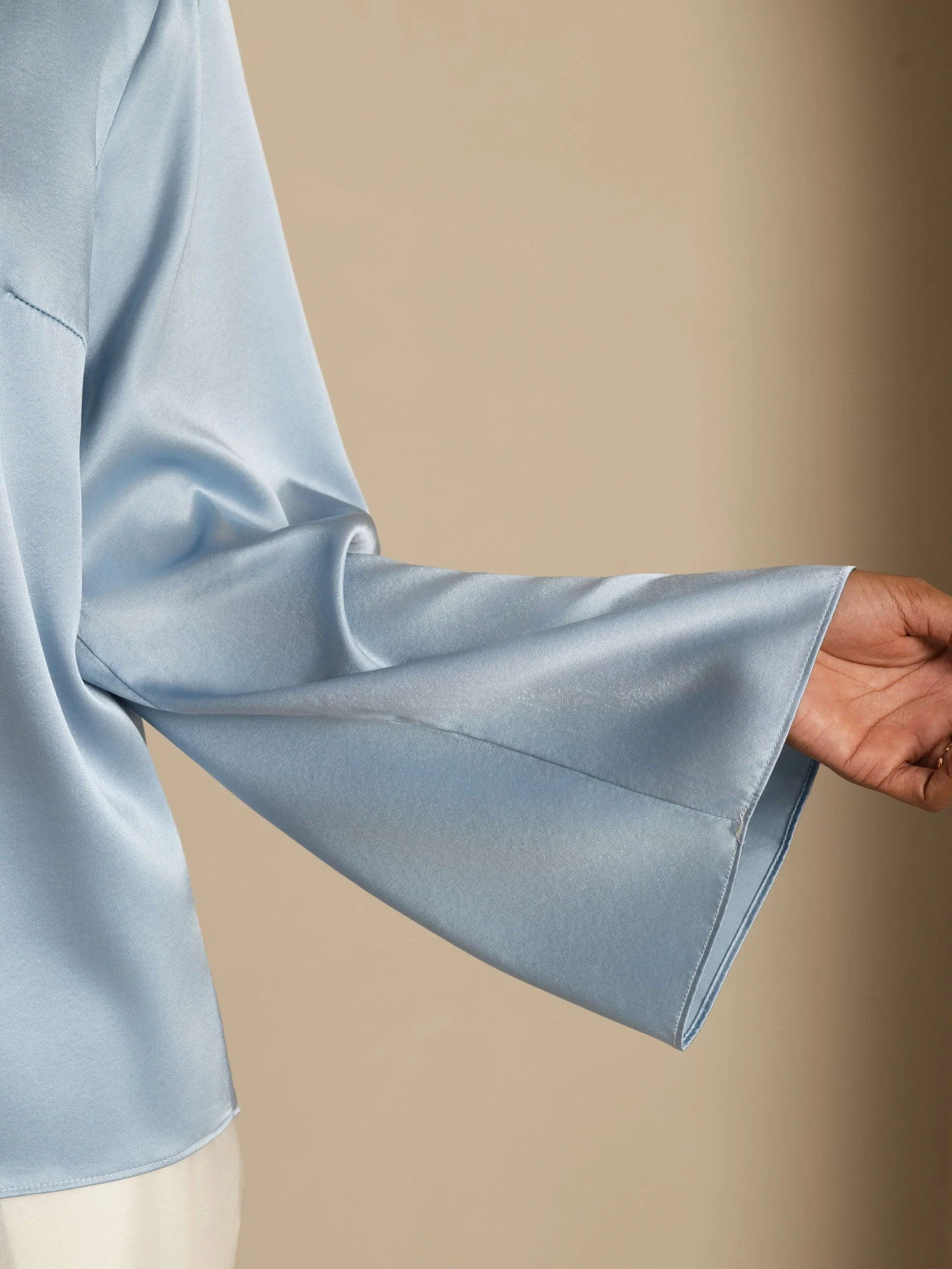 19Momme Soie Relax Longues Manches Blouse - Image 28