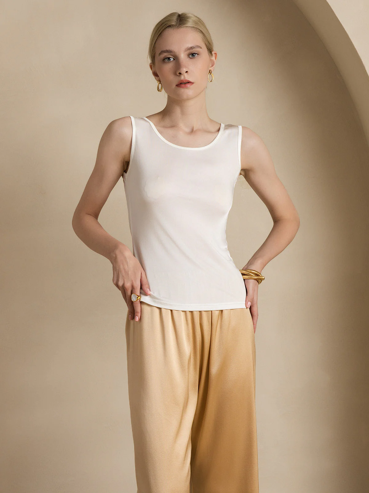 Débardeur Lounge En Pure Soie - Image 11