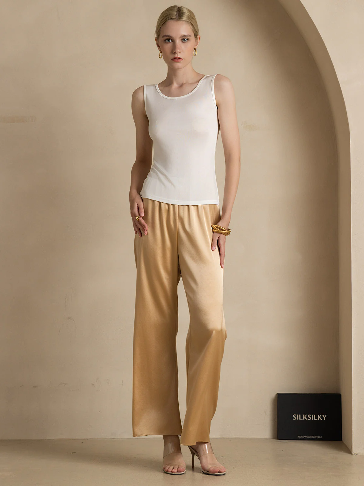 Débardeur Lounge En Pure Soie - Image 12