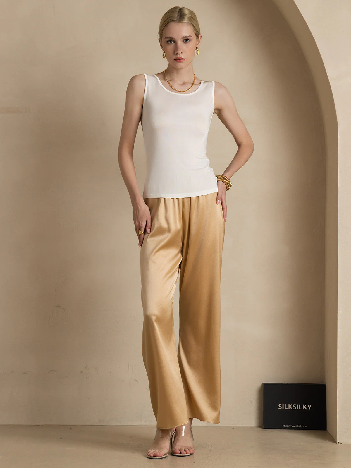 Débardeur Lounge En Pure Soie - Image 13