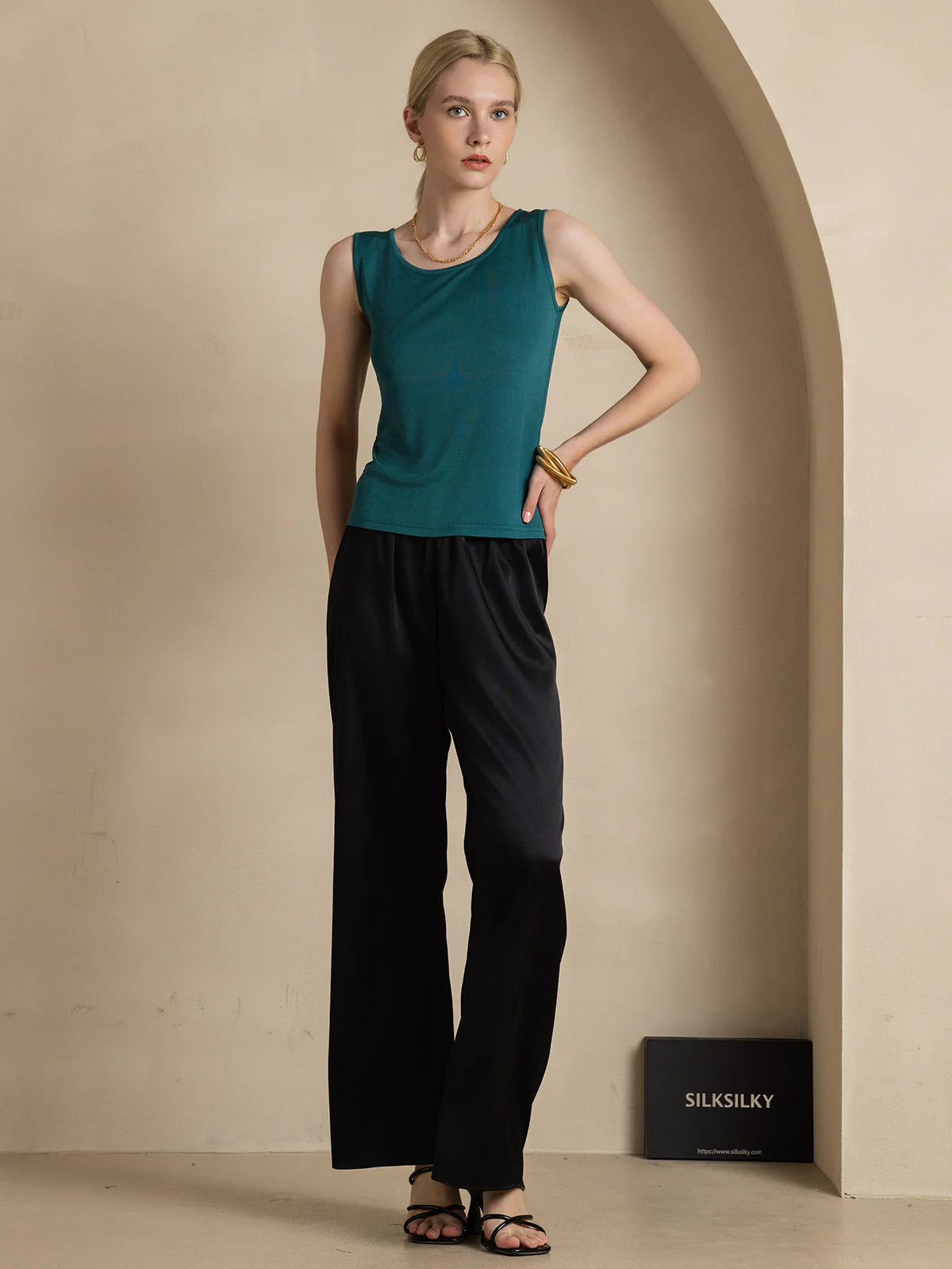 Débardeur Lounge En Pure Soie - Image 37