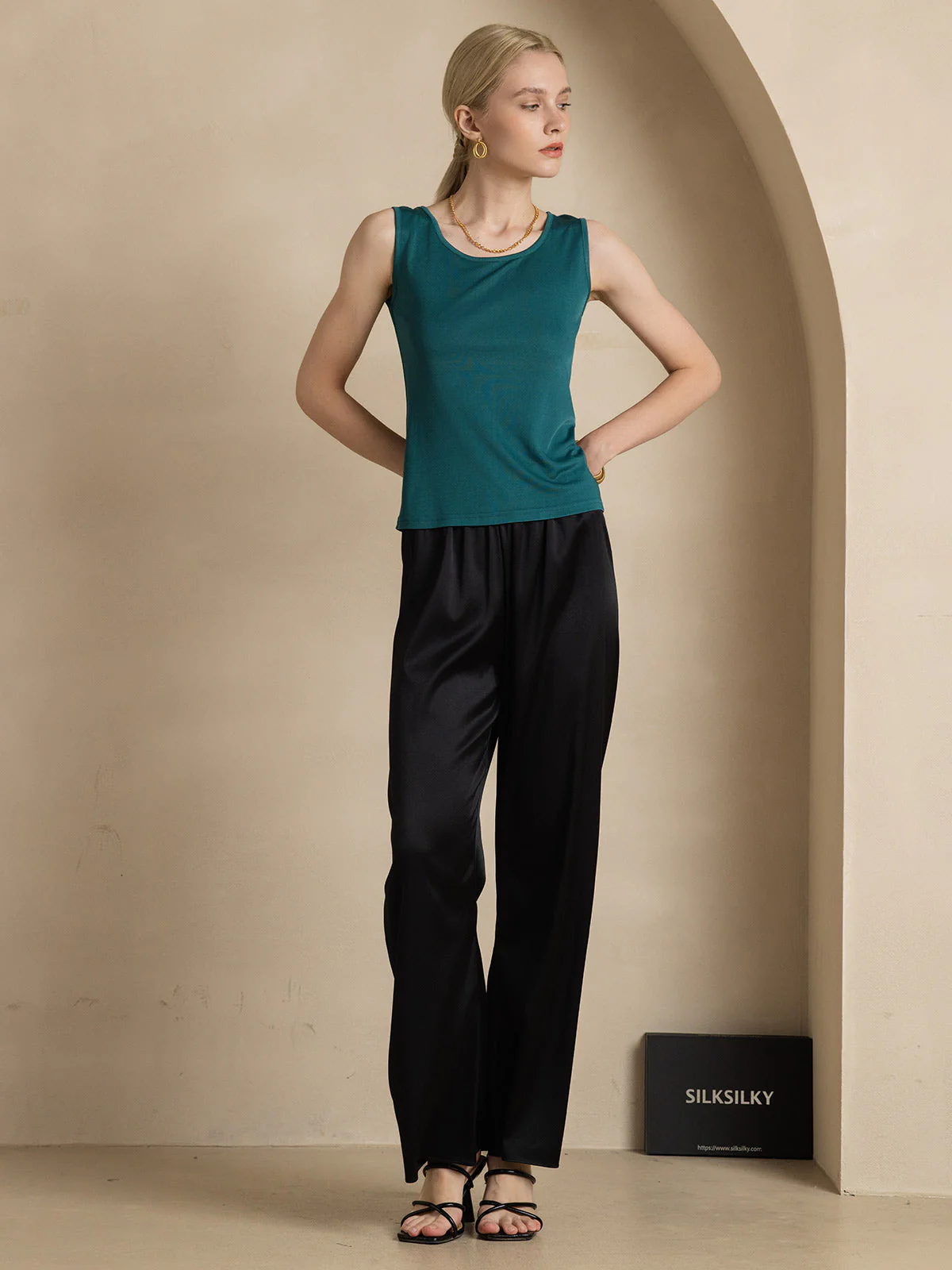 Débardeur Lounge En Pure Soie - Image 38