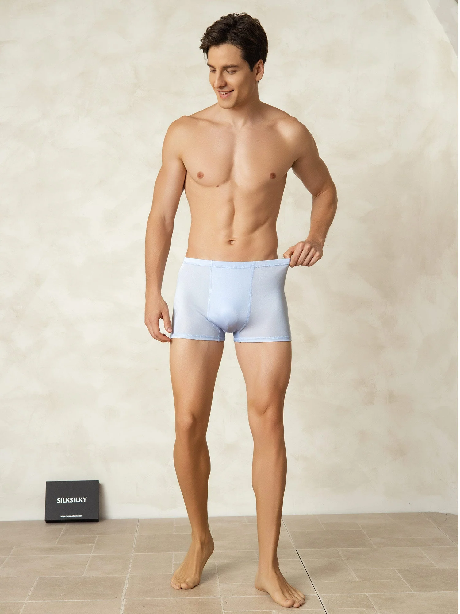 Pure Silk Boxers Homme Sous-vêtements - Image 16