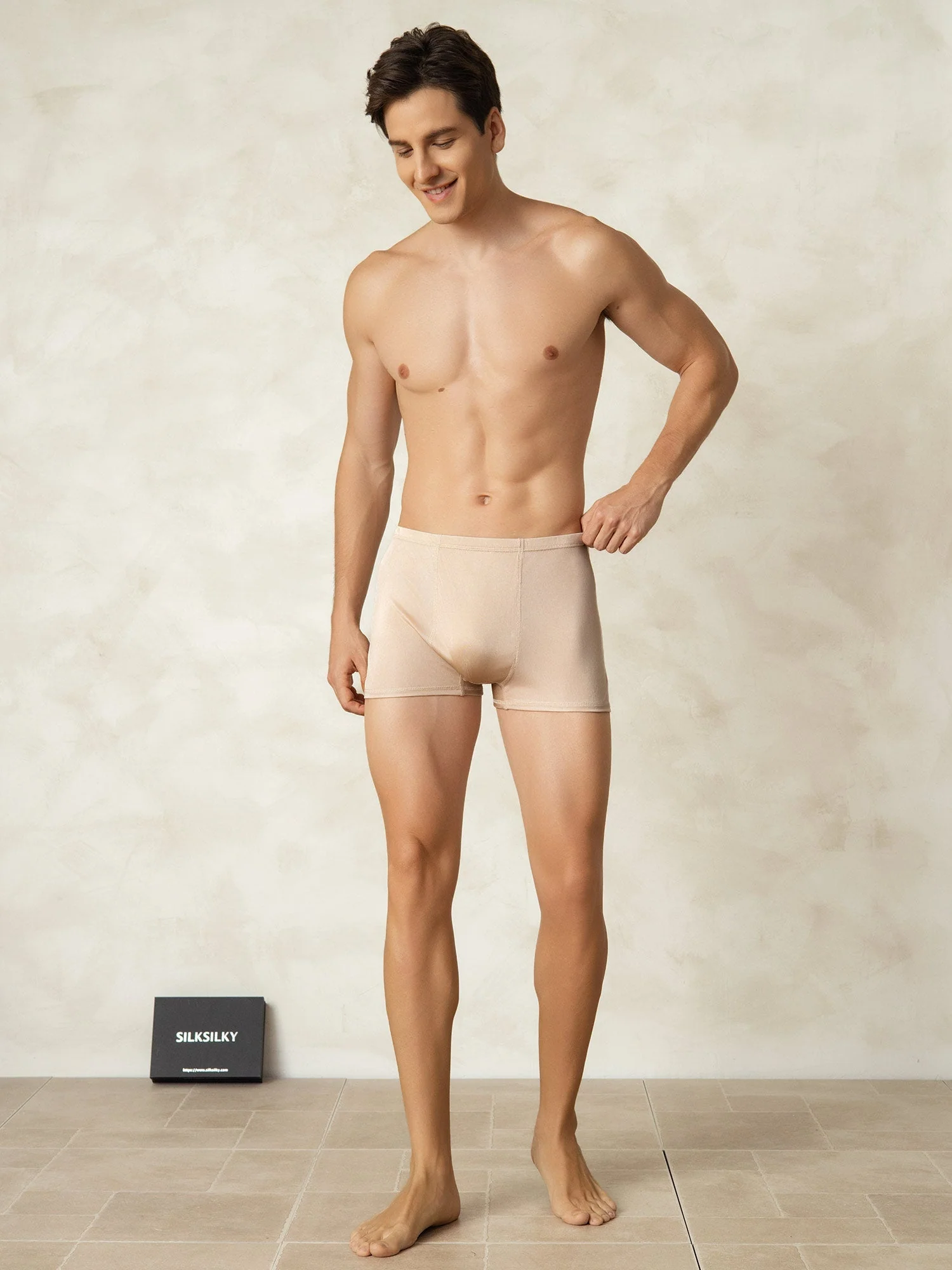 Pure Silk Boxers Homme Sous-vêtements - Image 27