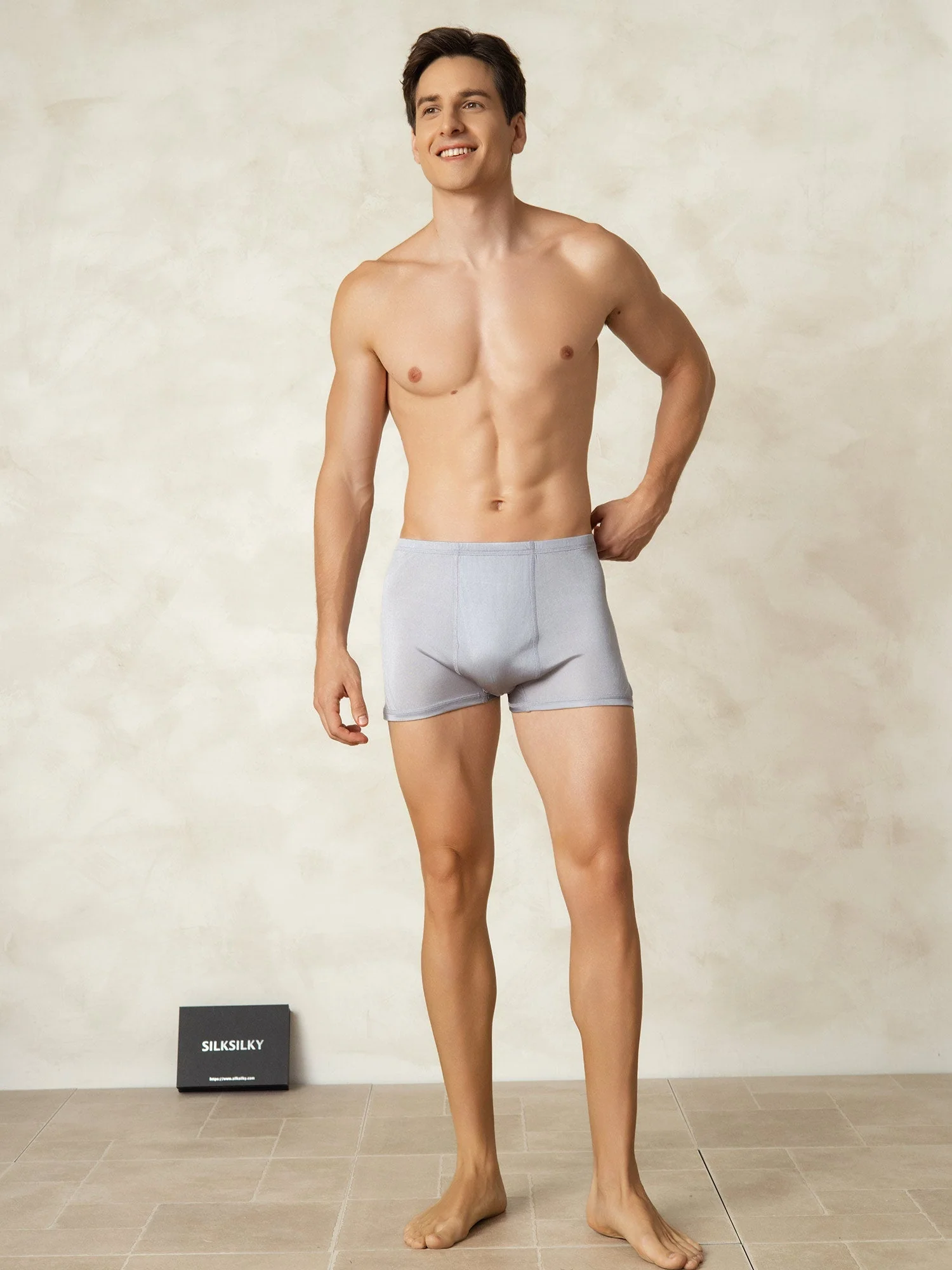 Pure Silk Boxers Homme Sous-vêtements - Image 4