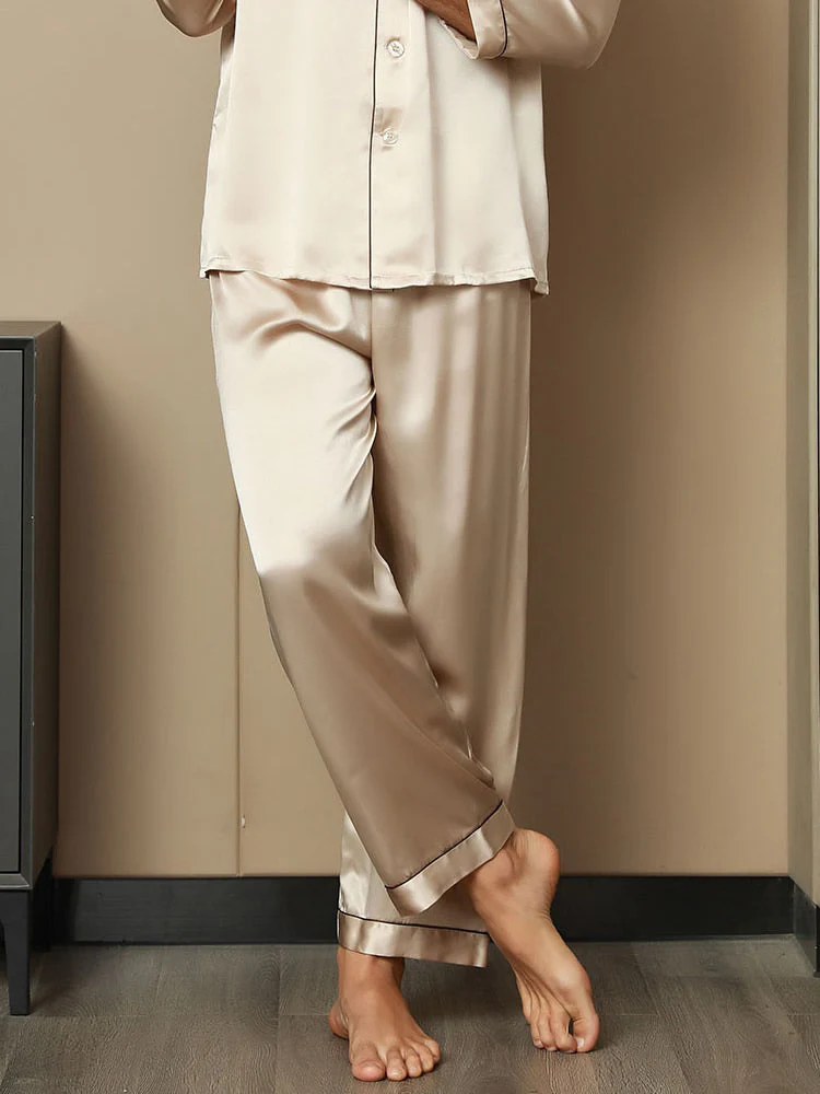 Pure Soie Décontracté Pantalon - Image 33